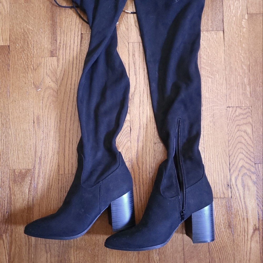 Size 7 Journey+ Crew 3.5" Over the Knee Suede Heeled Boot